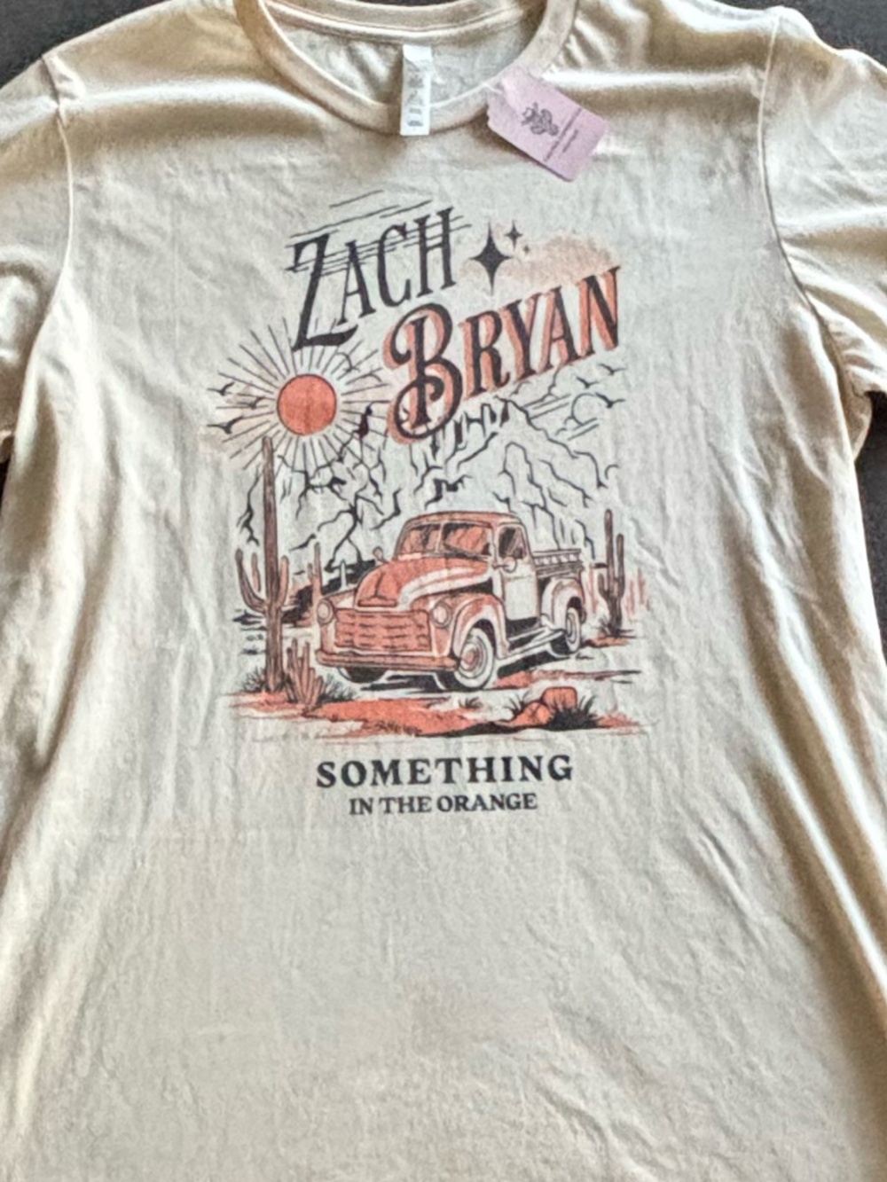 Zach Bryan Something In The Orange Graphic Tee Country Music Shirt NWT -